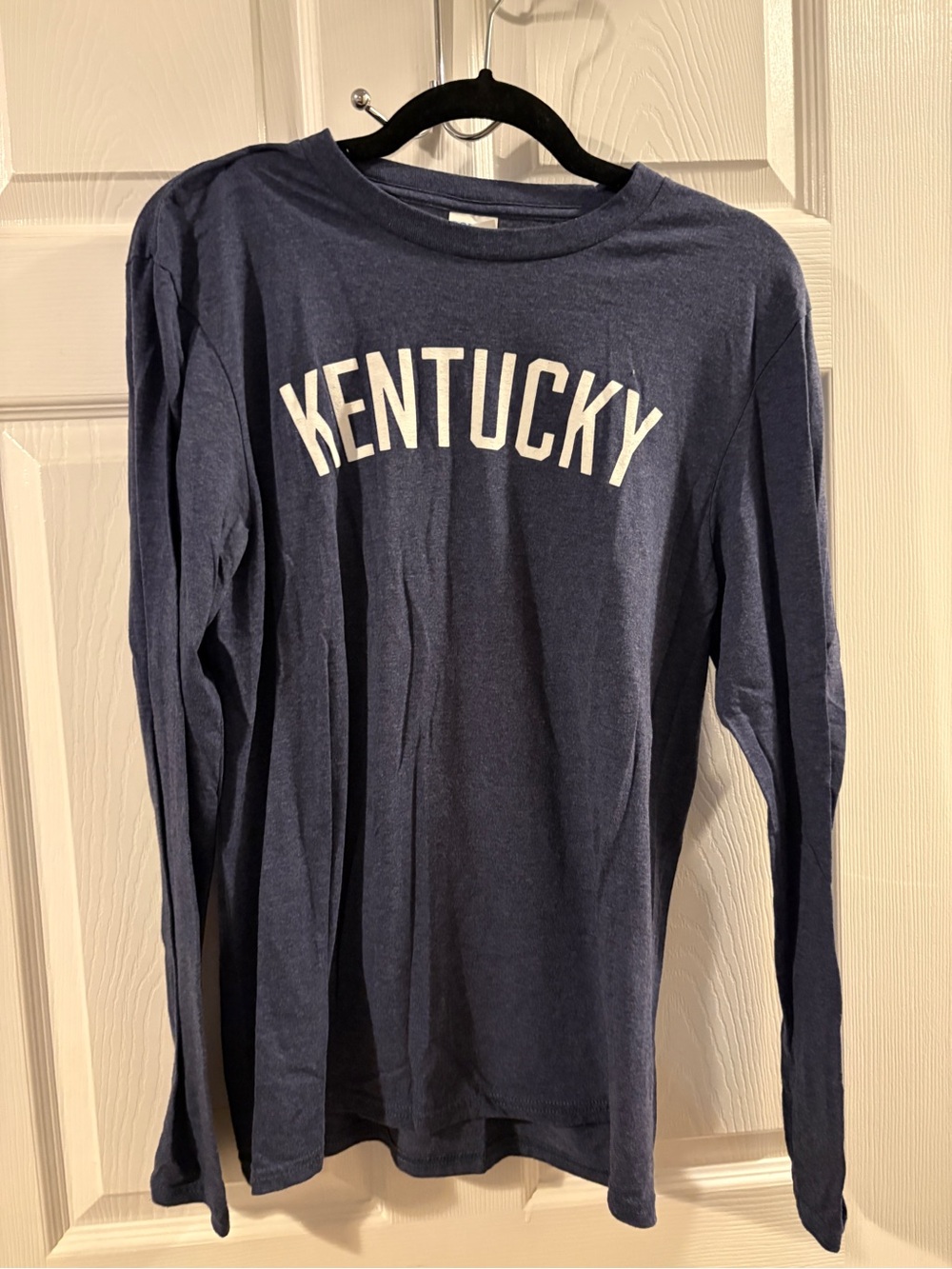 Port and Company Navy Blue 'Kentucky' Long Sleeve Tee